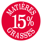 15% matières grasses