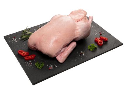 Friss, egész kacsa belsőséggel