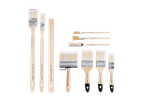 Parkside® Paintbrush Set with various sizes and types, including flat, angled, and round brushes.