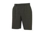 Dark green patterned shorts with a button closure, suitable for casual wear.