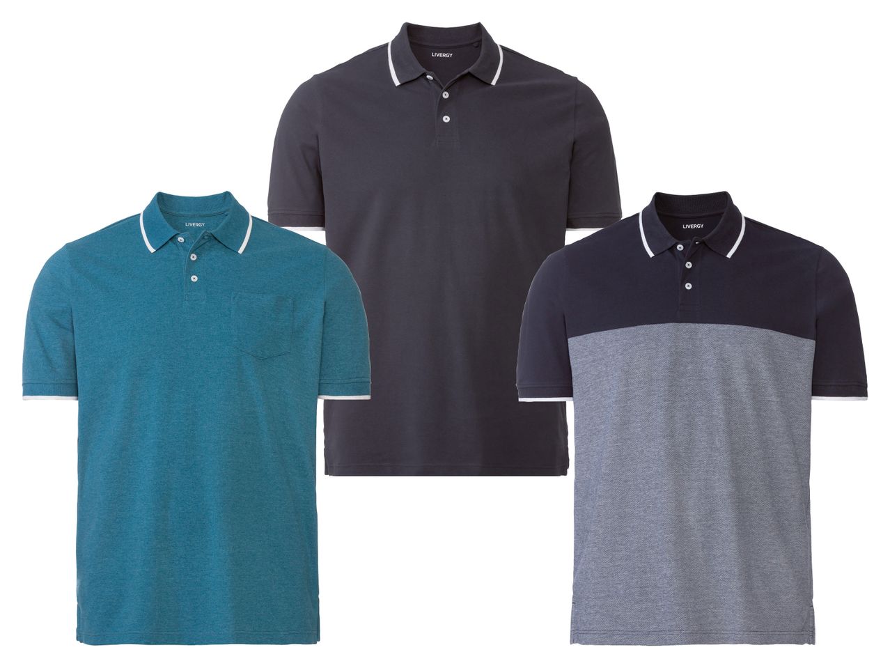 LIVERGY® Herren-Poloshirt