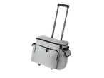 Sac gris clair Topmove® pour machine à coudre/tricot avec poignée extensible et roulettes.