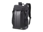 Mochila CRIVIT preta com pontos brancos e logótipo