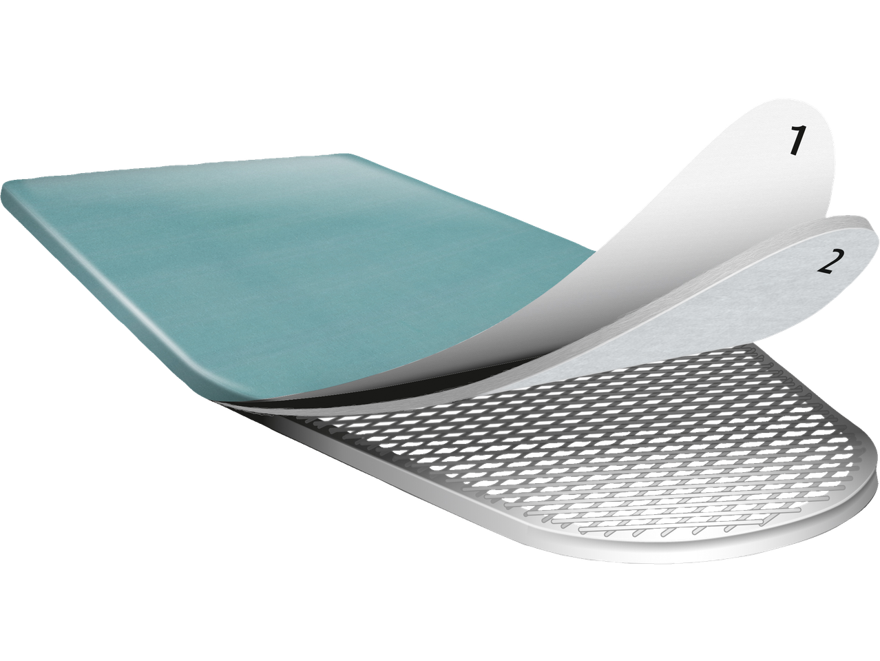 W5 navlaka za dasku za peglanje sa tekstilnim i mrežastim slojevima.