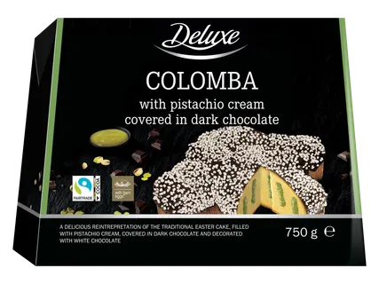 Pyragas Colomba su pistacijų kremu