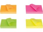 Four colorful cleaning cloths in orange, pink, green, and yellow.