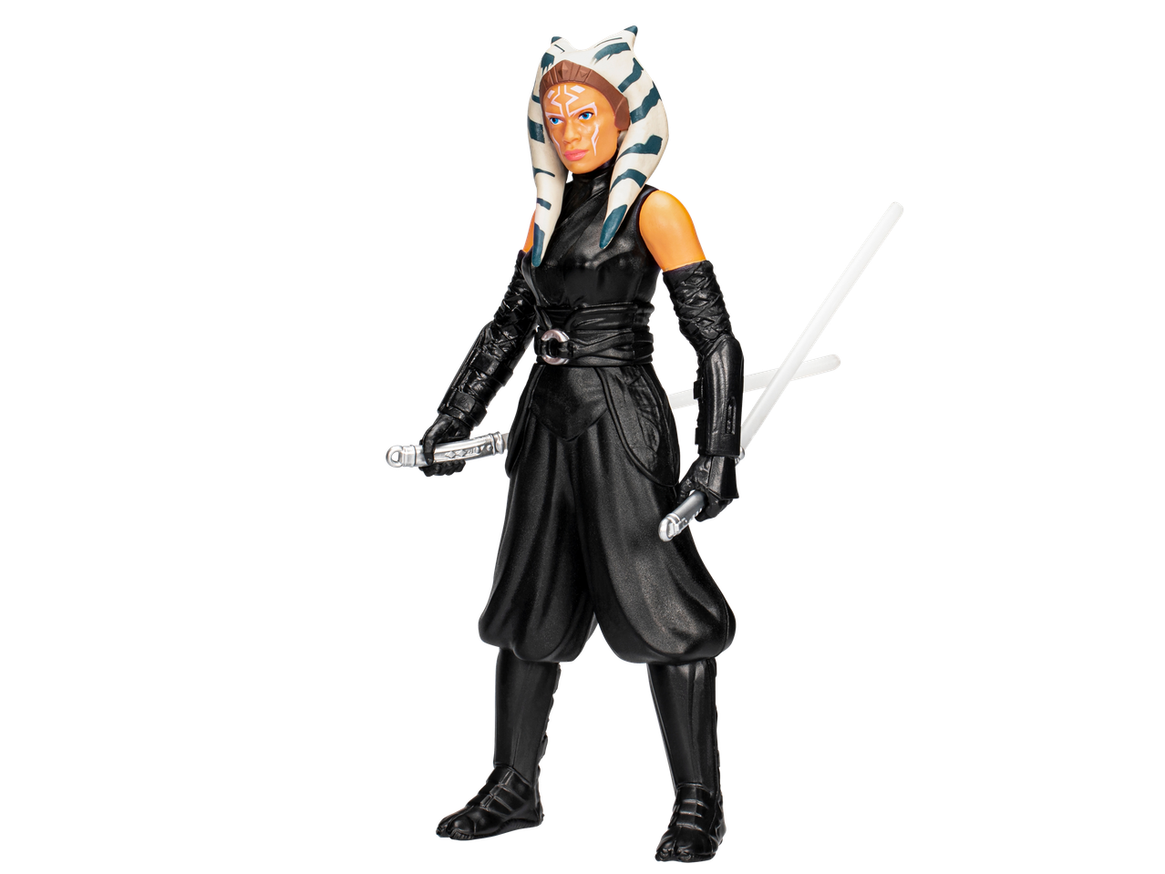 STAR WARS Ahsoka Tano veiksmo figūrėlė su dviem baltais šviesos kardais.