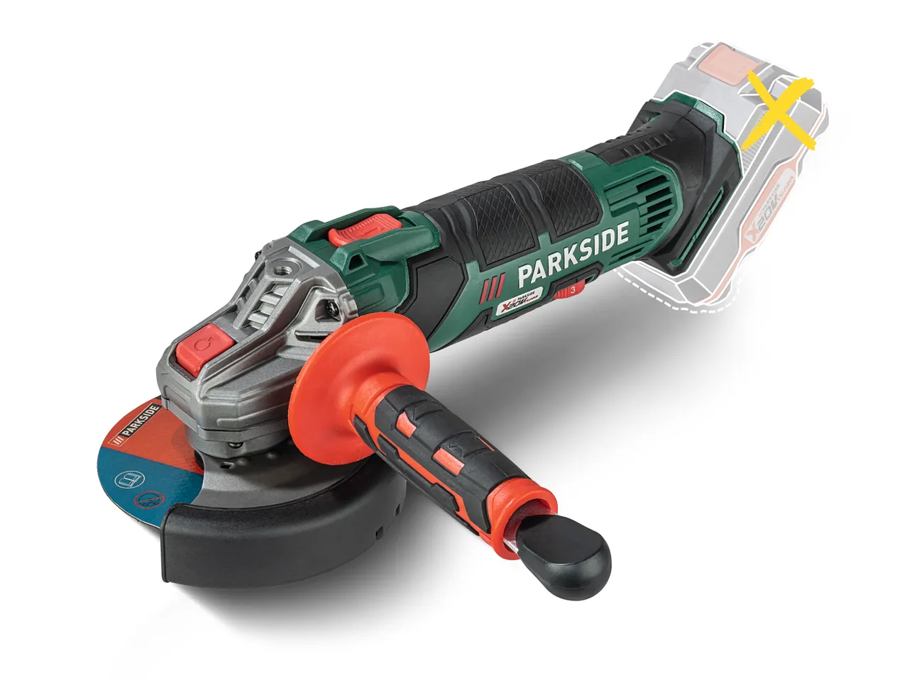 Go to full screen view: 20V Cordless Angle Grinder - Image 4