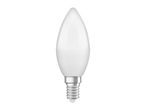 Candle-shaped LED light bulb with an E14 screw base