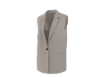 Blazer sem Mangas Esmara em cinzento claro com fecho de um botão.