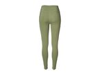 Green women's leggings, back view.