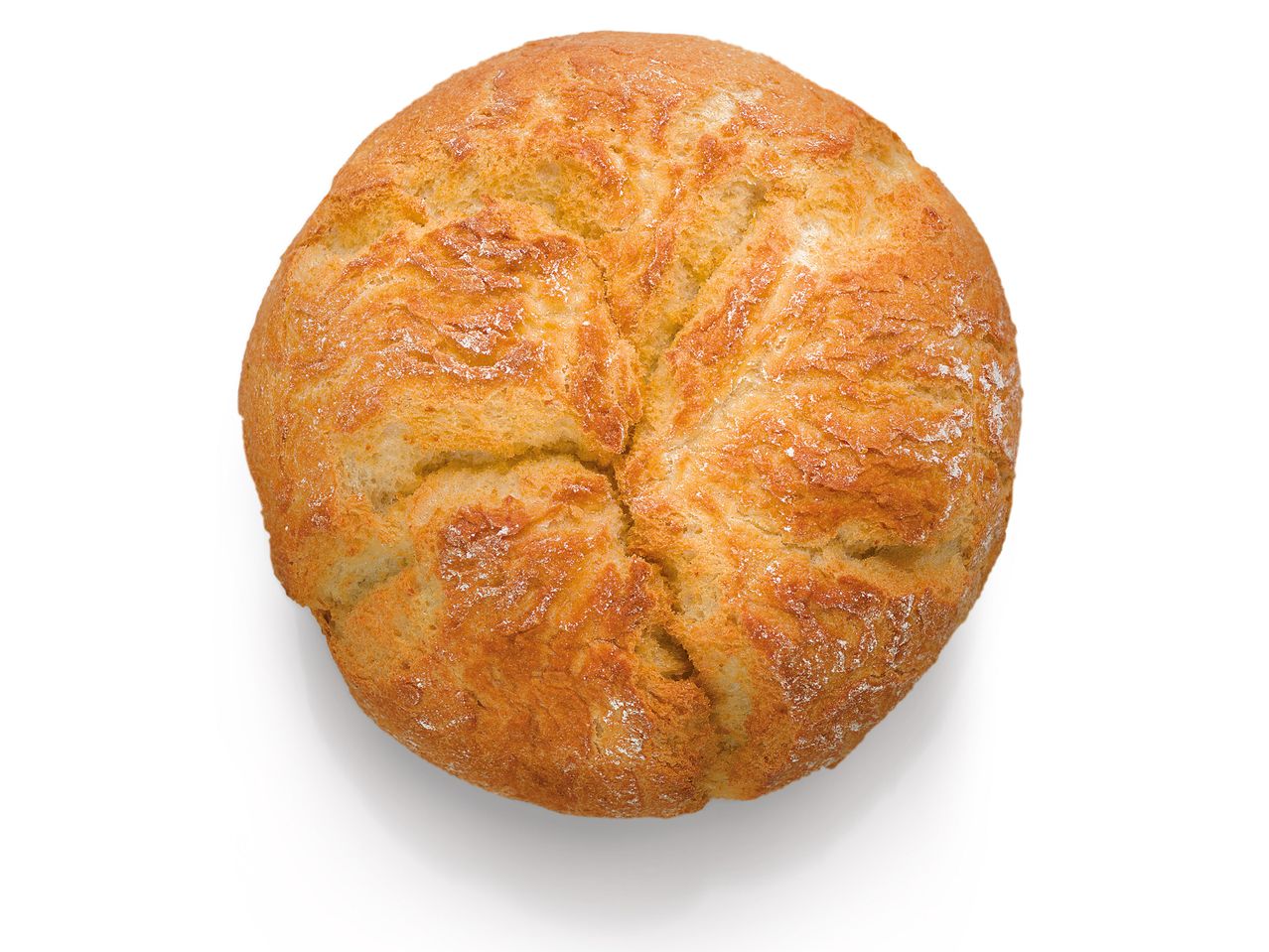 Хрупкава, златисто-кафява питка.