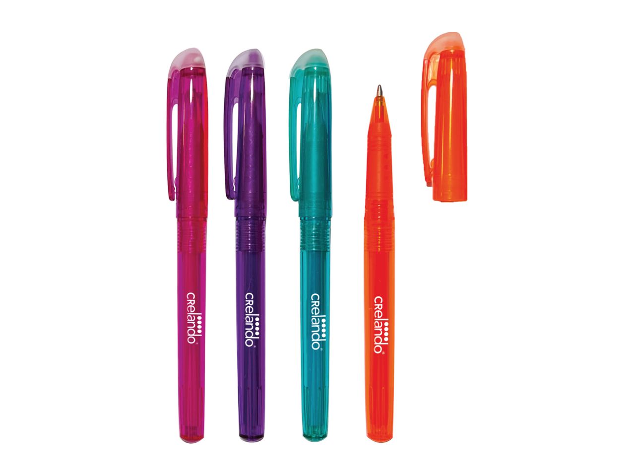 Crelando Multi-Coloured Erasable Rollerball Pen - 4 Pack