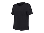 Dark grey short-sleeved t-shirt with a round neck