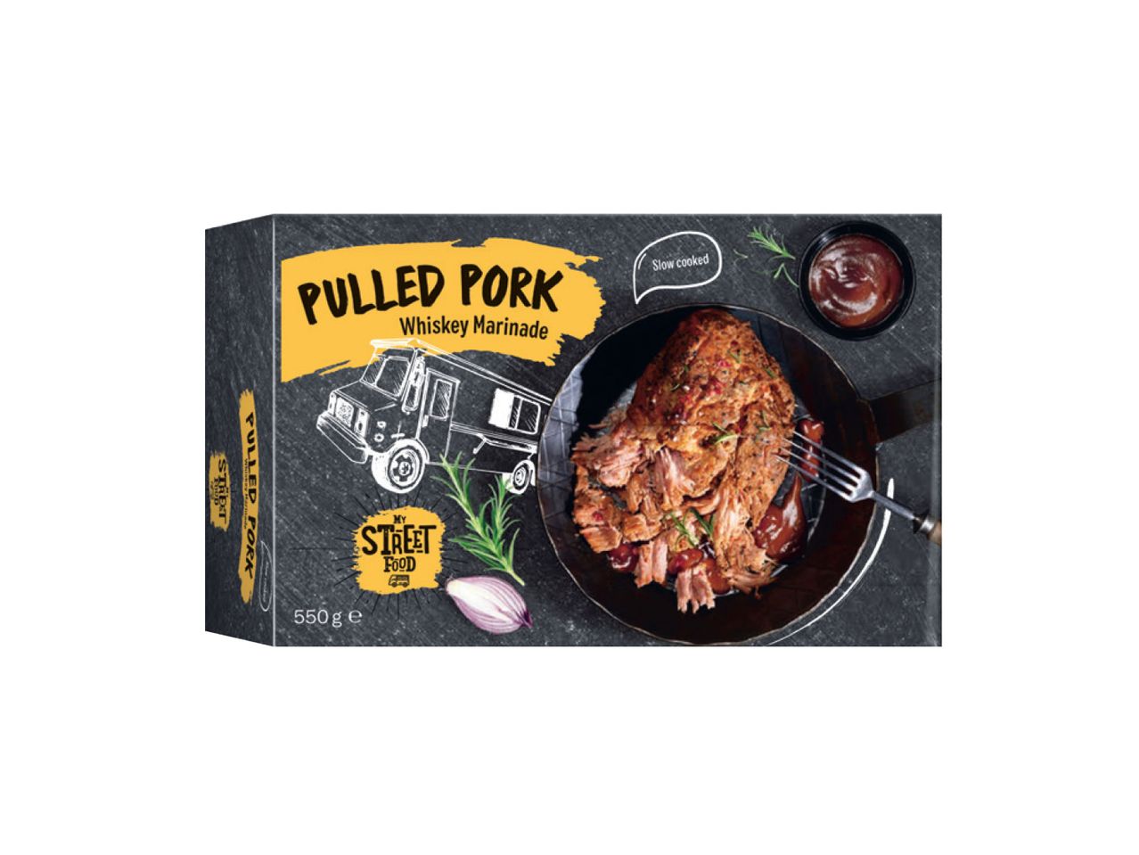 Pulled pork with whiskey marinade, My Street Food.