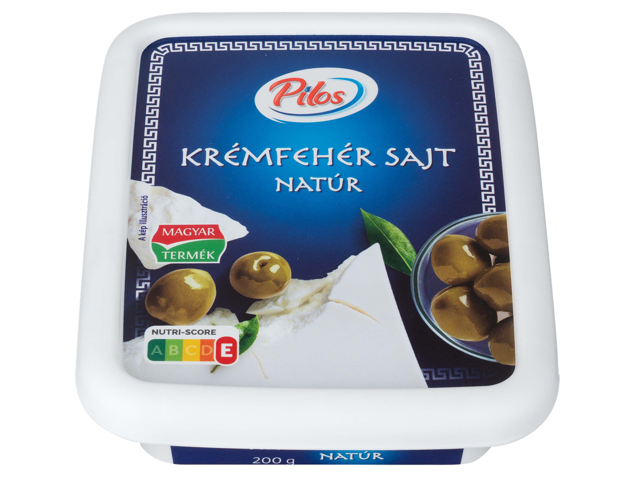 Natúr krémfehér sajt 200 g-os kiszerelésben.