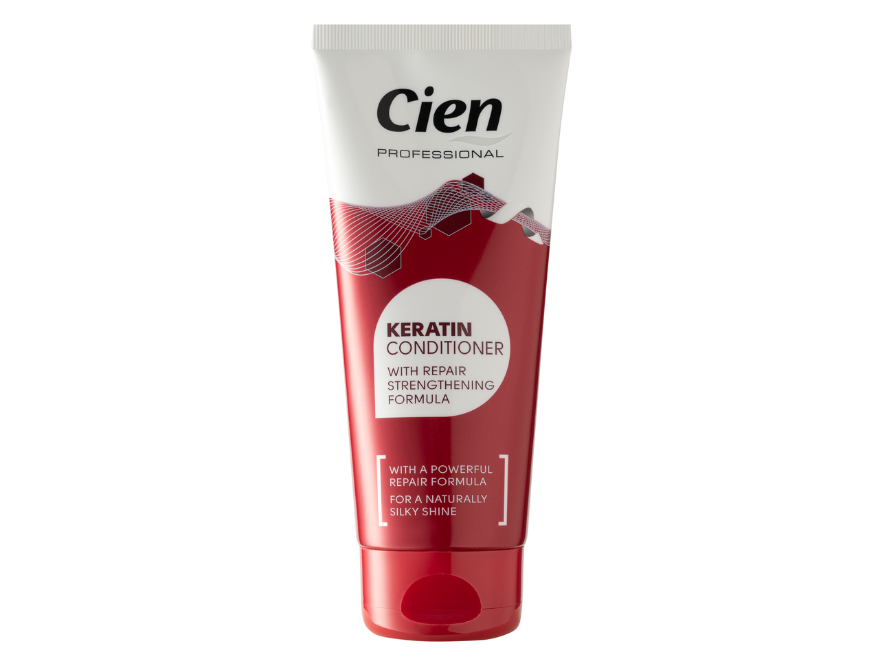 Cien Professional Keratin balzsam javító és erősítő formulával a természetesen selymes fényért.