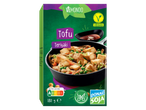 Vemondo Tofu Teriyaki: tofu zöldségekkel, szósszal és Donau Soja márkával.