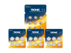 TRONIC gumbaste baterije: LR44 alkalne i CR2016, CR2025, CR2032 litijske.