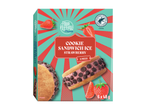 Food Festival Strawberry Cookie Sandwich Ice, 6 stuks, 6 x 48g, Rainforest Alliance gecertificeerd.