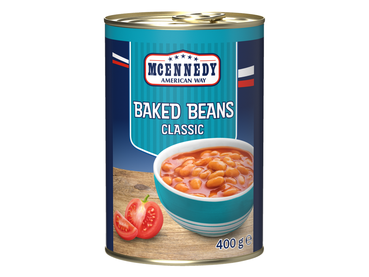 McKennedy klasikiniai kepti pupelių konservai, 400 g.