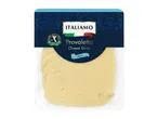 Pack of Italian Provolone cheese slices, 140g, with a classic design.