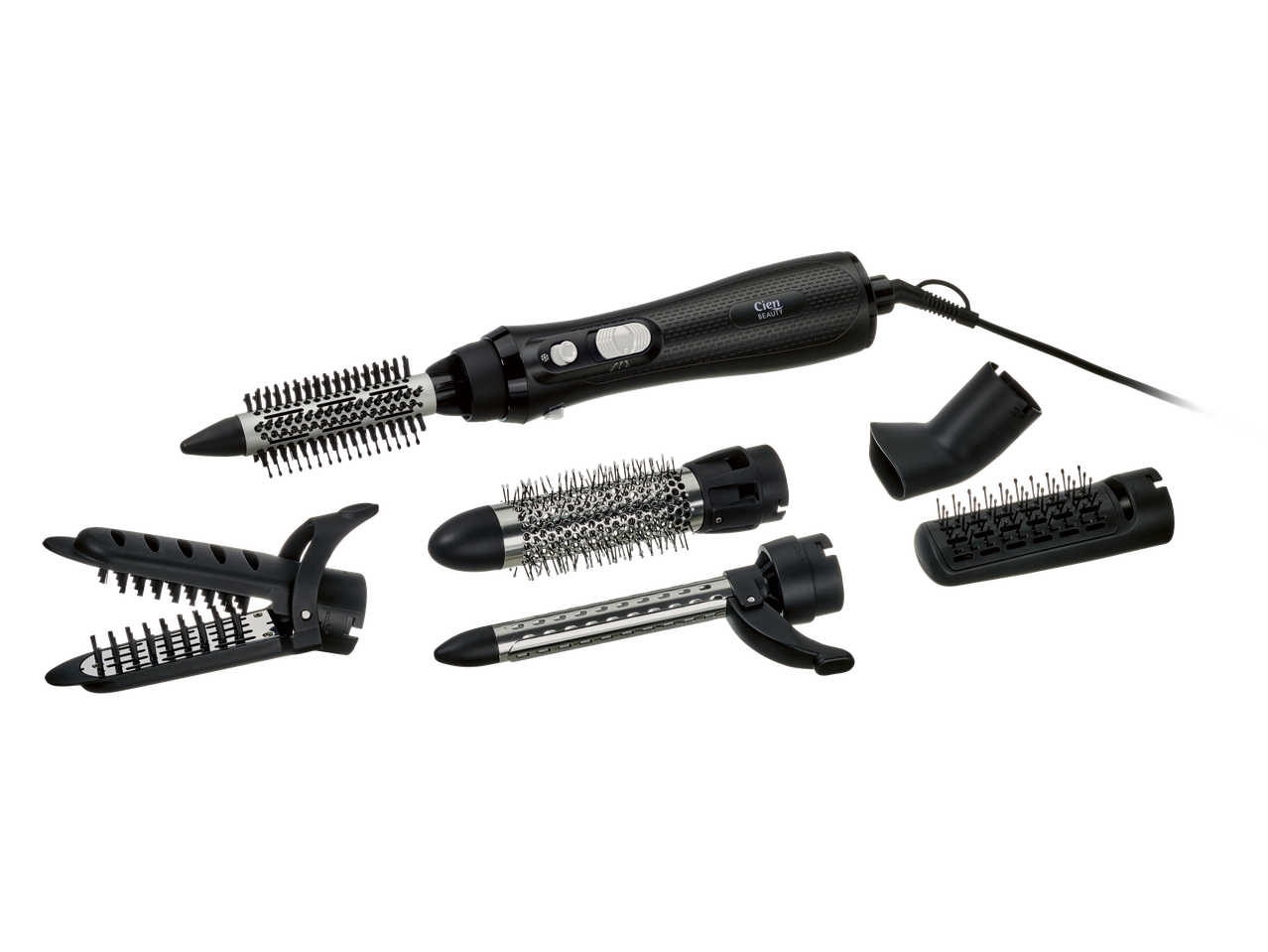 Cien Beauty: ondulator de păr cu accesorii interschimbabile pentru diverse stiluri.