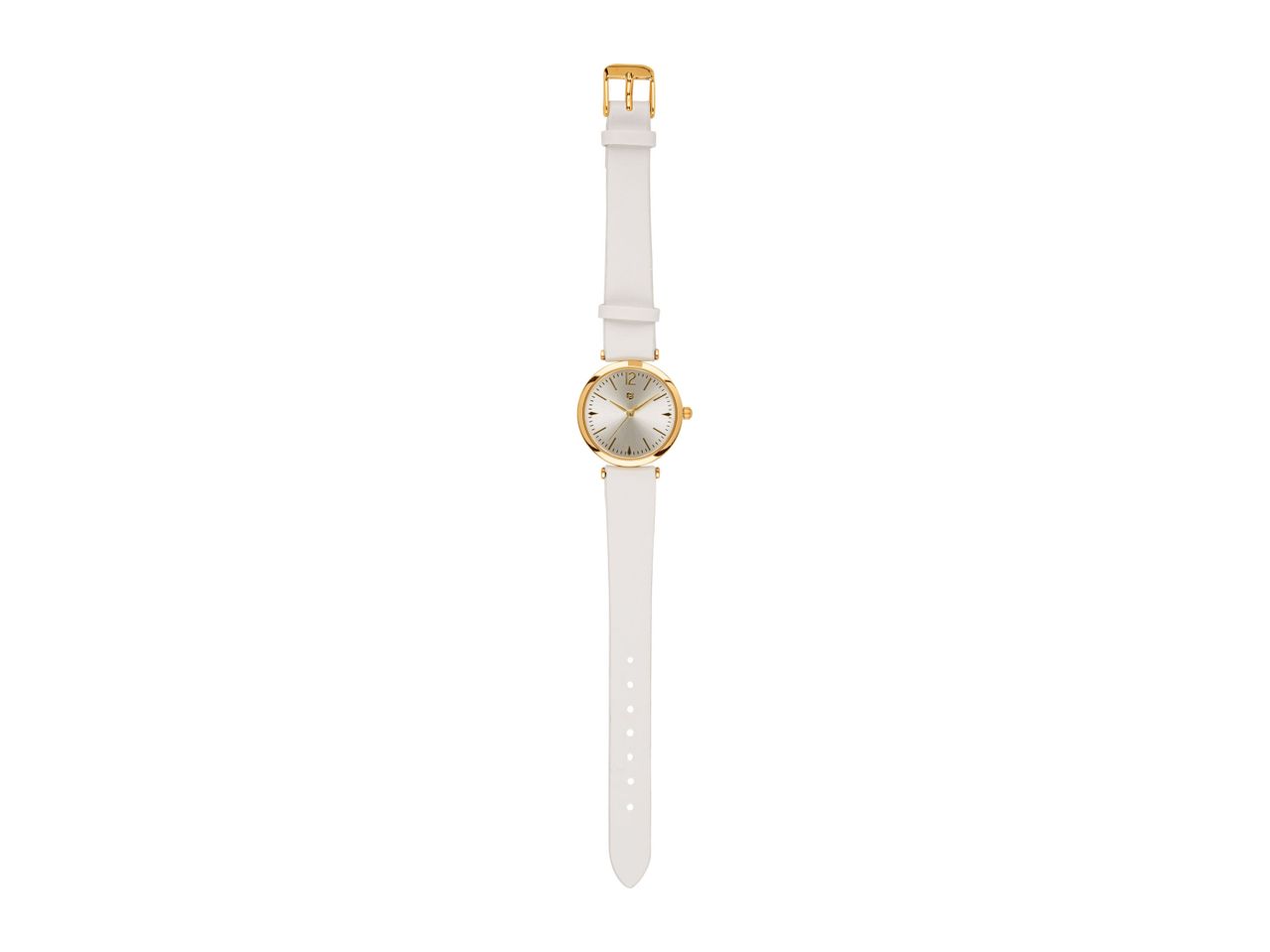 Go to full screen view: Auriol Watch with White PU Leather Strap & Jewellery Set - Image 1