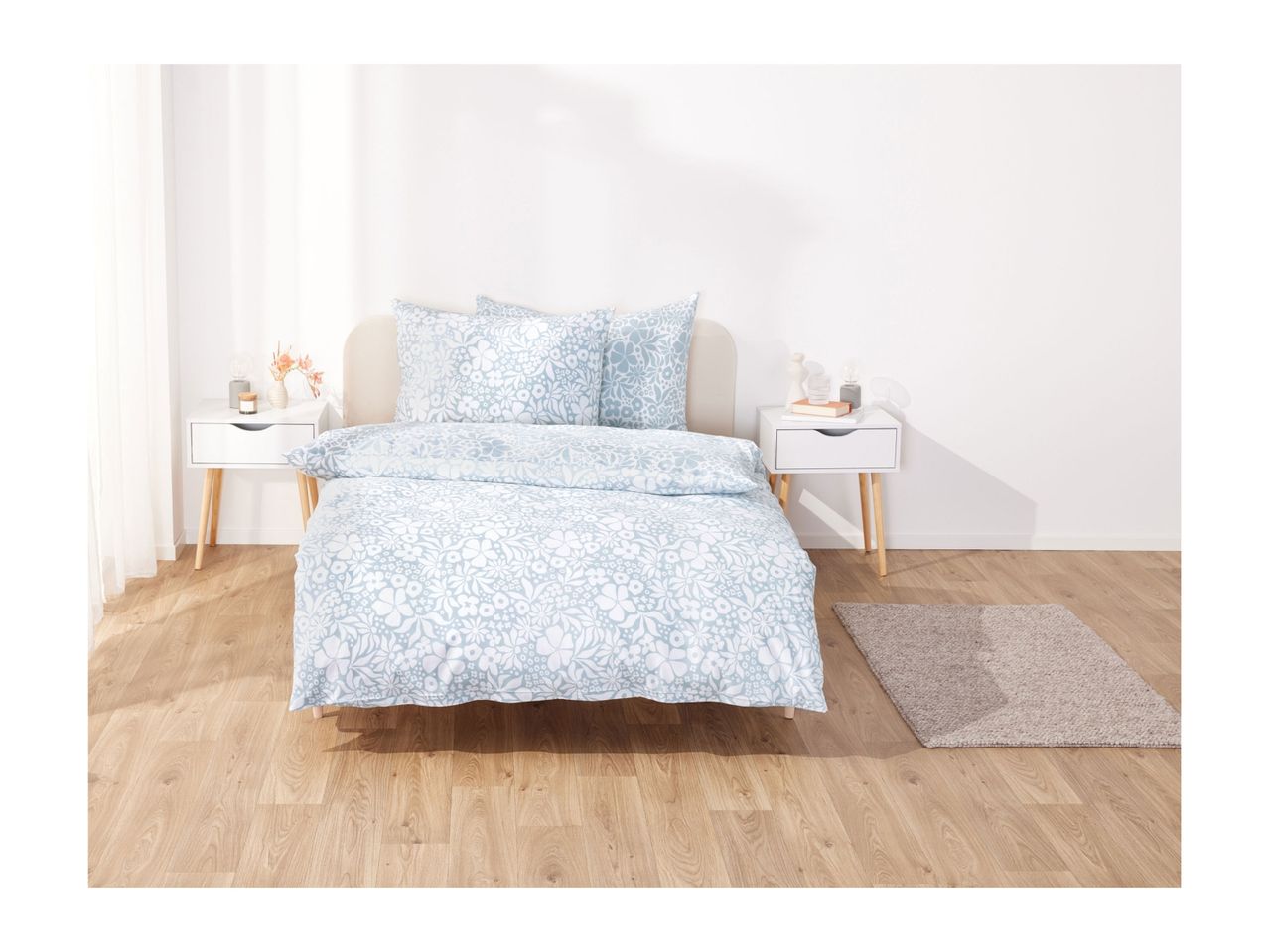 Go to full screen view: Livarno Home Renforcé Duvet Cover Set - King - Image 3