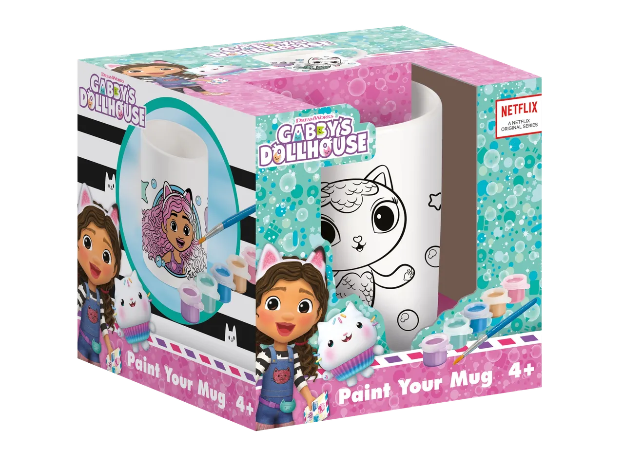 Gabby's Dollhouse: šolja za slikanje i boje.