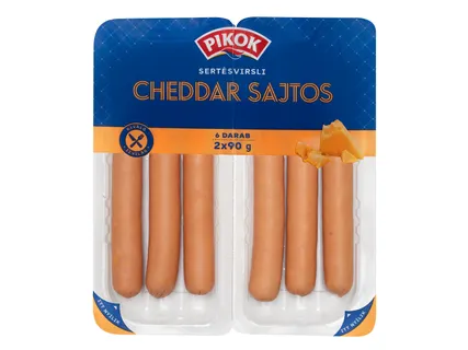 Sertésvirsli cheddar sajttal