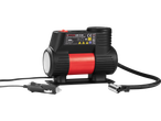 Ultimate Speed mini compressor, model UMK 10 E4, with 12V plug and air hose.