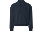 ESMARA džemperis su užtrauktuku, tamsiai mėlynas