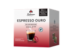 Uma caixa de cápsulas de café Bellerom Espresso Ouro, compatíveis com máquinas Dolce Gusto.