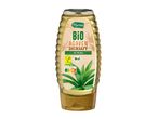 Bio-Agavendicksaft aus Mexiko in einer honigförmigen Flasche mit Nutri-Score A.