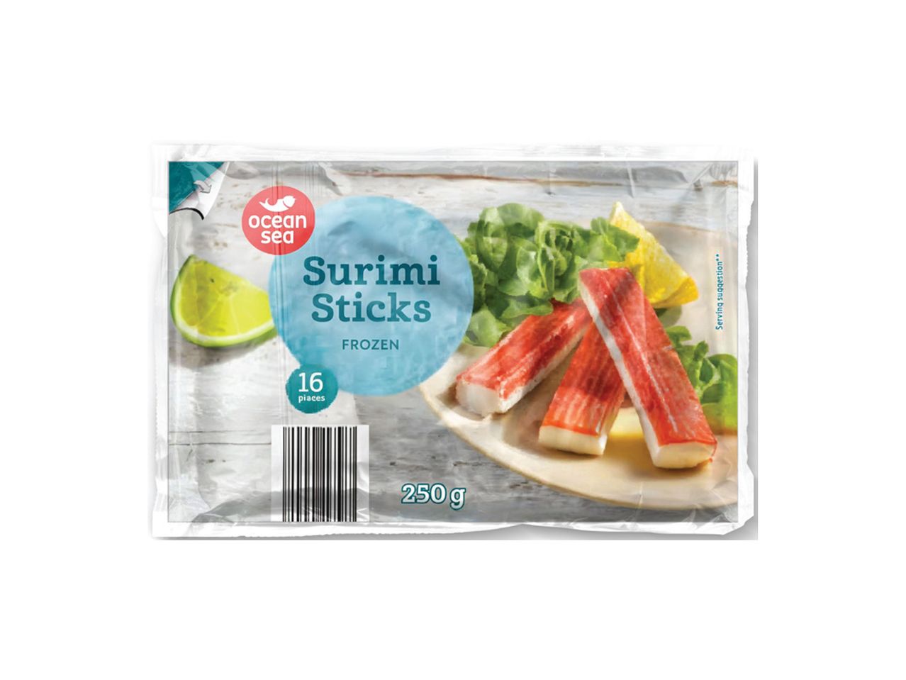Zamrznuta pakovanja štapića od Surimi ribe Ocean Sea, 250g.