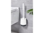 Escova e suporte para vaso sanitário, estilo moderno, fixado na parede.