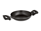 Sort gryde med to håndtag og en non-stick belægning.