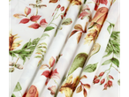 Lenjerie de pat din satin de microfibră cu imprimeu floral și frunze