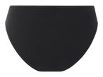 Black high-waisted bikini bottoms