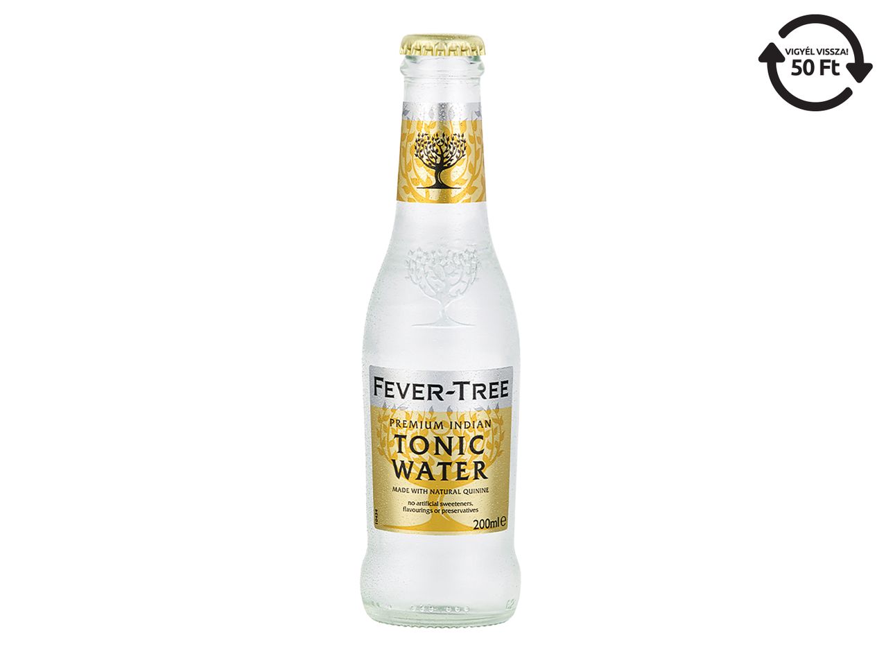 Fever-Tree Premium Indian Tonic Water üveg.