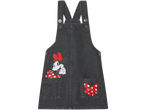 Djevojačka crna traper haljina Minnie Mouse.