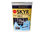 Milbona Skyr vanilleyoghurt, laag in suiker en vet, rijk aan eiwitten.