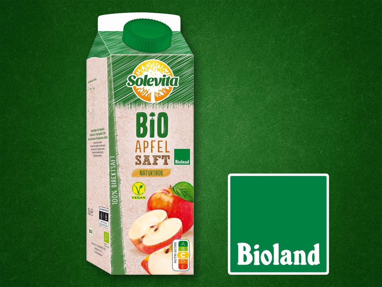 Solevita Bioland Bio Apfelsaft Naturtrüb.