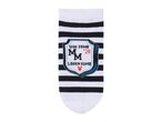 Mickey Mouse striped socks.