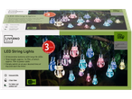 Livarno Home LED string lights: 20 coloured lanterns.
