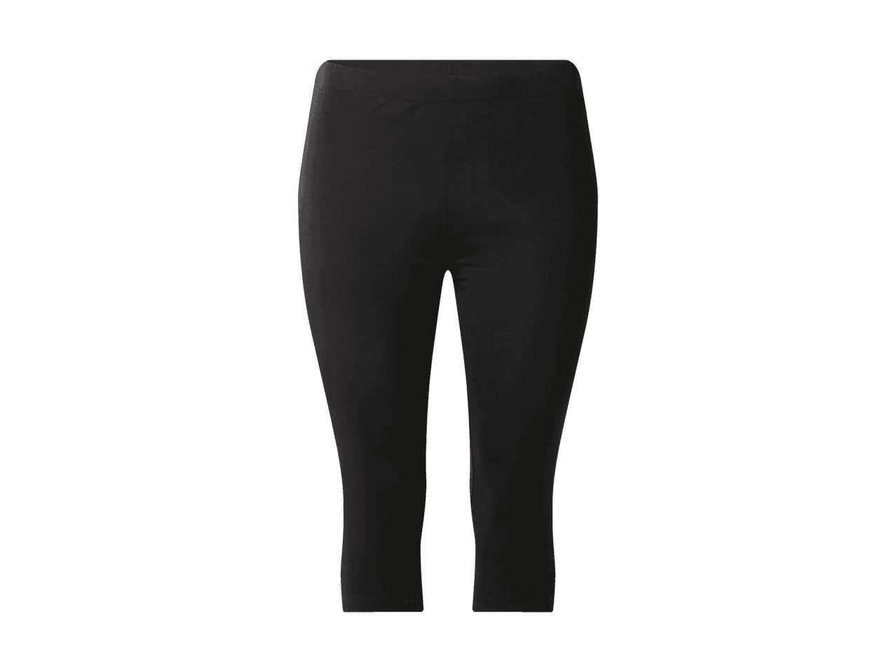 Leggings capri neri da donna