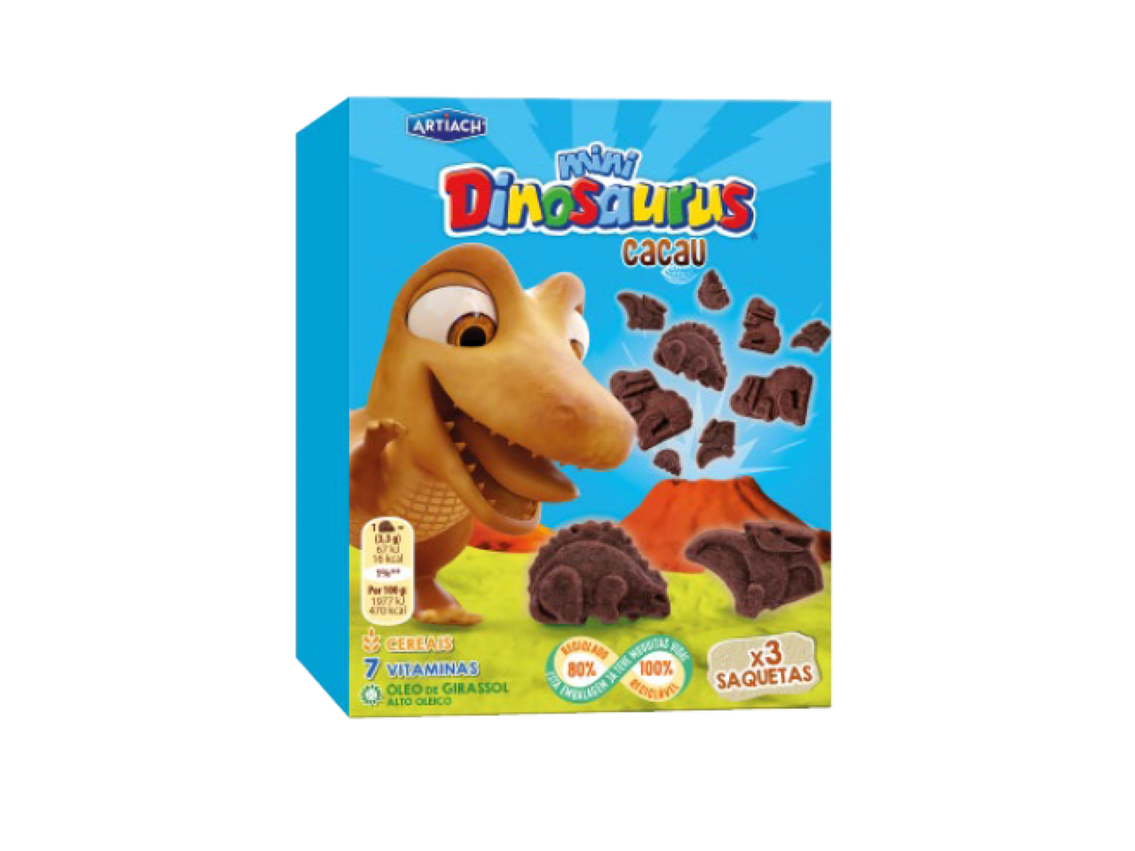 Artiach Mini Dinosaurus de Chocolate/ Cereais