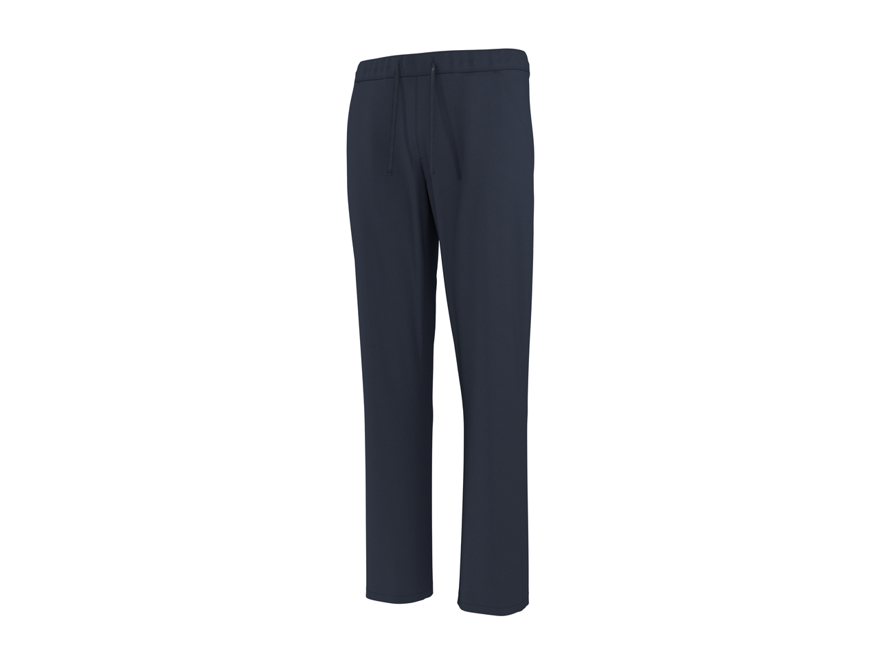 Men's dark blue sweatpants with a drawstring waist.