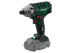 A green and black Parkside 20V cordless impact driver with a gray battery pack.